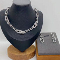 Stainless steel jewelry necklace Earrings Bracelet ring Wholesale