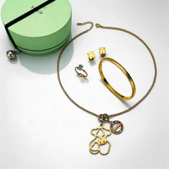 Stainless steel Tous bear jewelry set Wholesale
