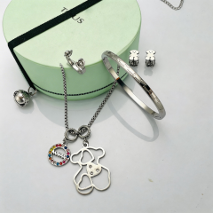 Stainless steel Tous bear jewelry set Wholesale