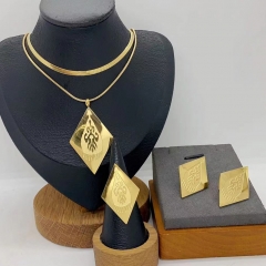 Stainless steel jewelry necklace Earrings Bracelet ring Wholesale