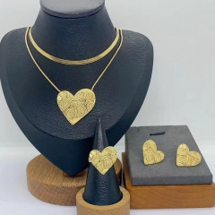 Stainless steel jewelry necklace Earrings Bracelet ring Wholesale