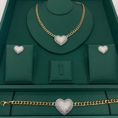 Stainless steel jewelry necklace Earrings Bracelet ring Wholesale