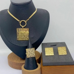 Stainless steel jewelry necklace Earrings Bracelet ring Wholesale