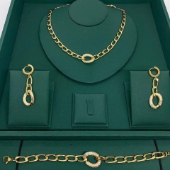 Stainless steel jewelry necklace Earrings Bracelet ring Wholesale