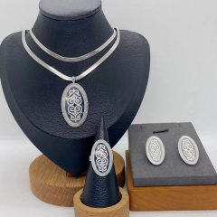 Stainless steel jewelry necklace Earrings Bracelet ring Wholesale