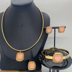 Stainless steel jewelry necklace Earrings Bracelet ring Wholesale
