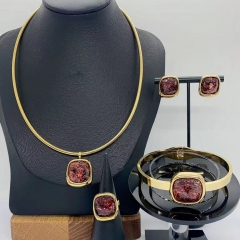 Stainless steel jewelry necklace Earrings Bracelet ring Wholesale