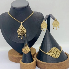 Stainless steel jewelry necklace Earrings Bracelet ring Wholesale