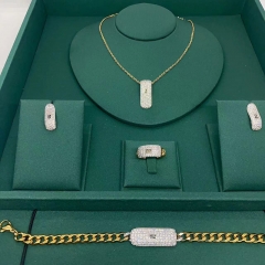 Stainless steel jewelry necklace Earrings Bracelet ring Wholesale
