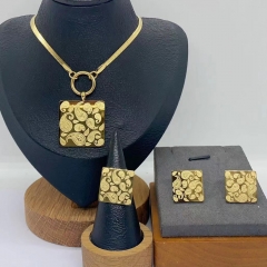 Stainless steel jewelry necklace Earrings Bracelet ring Wholesale