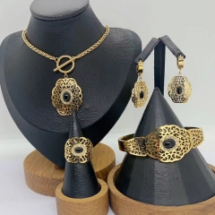 Stainless steel jewelry necklace Earrings Bracelet ring Wholesale