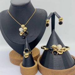 Stainless steel jewelry necklace Earrings Bracelet ring Wholesale