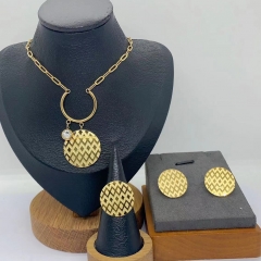 Stainless steel jewelry necklace Earrings Bracelet ring Wholesale