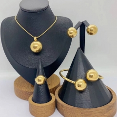 Stainless steel jewelry necklace Earrings Bracelet ring Wholesale