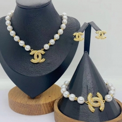 Stainless steel jewelry necklace Earrings Bracelet ring Wholesale