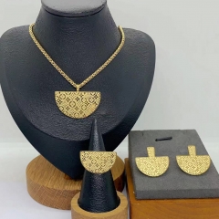 Stainless steel jewelry necklace Earrings Bracelet ring Wholesale