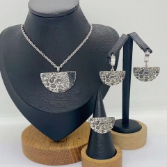 Stainless steel jewelry necklace Earrings Bracelet ring Wholesale