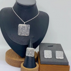 Stainless steel jewelry necklace Earrings Bracelet ring Wholesale