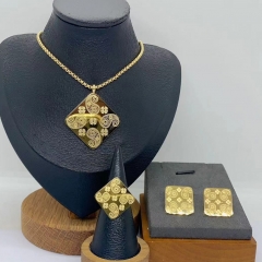 Stainless steel jewelry necklace Earrings Bracelet ring Wholesale