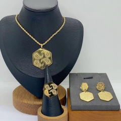 Stainless steel jewelry necklace Earrings Bracelet ring Wholesale