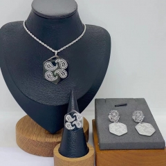 Stainless steel jewelry necklace Earrings Bracelet ring Wholesale
