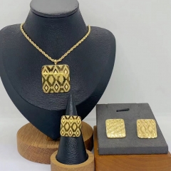 Stainless steel jewelry necklace Earrings Bracelet ring Wholesale