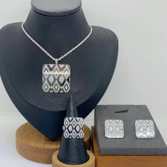 Stainless steel jewelry necklace Earrings Bracelet ring Wholesale