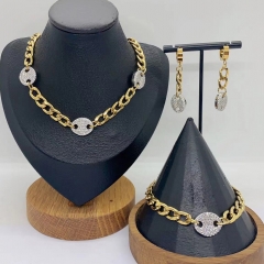 Stainless steel jewelry necklace Earrings Bracelet ring Wholesale