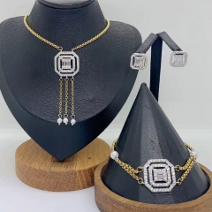 Stainless steel jewelry necklace Earrings Bracelet ring Wholesale
