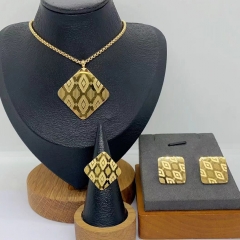 Stainless steel jewelry necklace Earrings Bracelet ring Wholesale