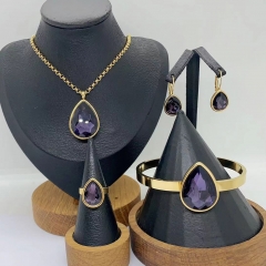 Stainless steel jewelry necklace Earrings Bracelet ring Wholesale
