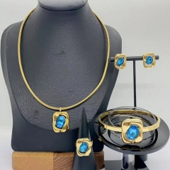 Stainless steel jewelry necklace Earrings Bracelet ring Wholesale