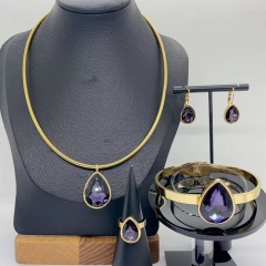 Stainless steel jewelry necklace Earrings Bracelet ring Wholesale