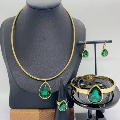 Stainless steel jewelry necklace Earrings Bracelet ring Wholesale
