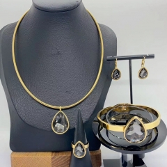 Stainless steel jewelry necklace Earrings Bracelet ring Wholesale