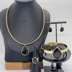 Stainless steel jewelry necklace Earrings Bracelet ring Wholesale