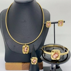 Stainless steel jewelry necklace Earrings Bracelet ring Wholesale