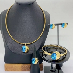 Stainless steel jewelry necklace Earrings Bracelet ring Wholesale