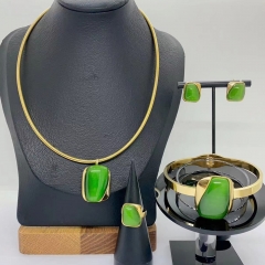 Stainless steel jewelry necklace Earrings Bracelet ring Wholesale