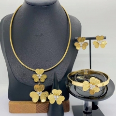 Stainless steel jewelry necklace Earrings Bracelet ring Wholesale