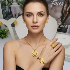 Stainless steel jewelry Necklace Earrings Bangle Ring Wholesale for women