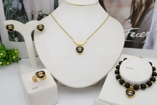 Stainless steel jewelry Necklace Earrings Bangle Ring Wholesale for women