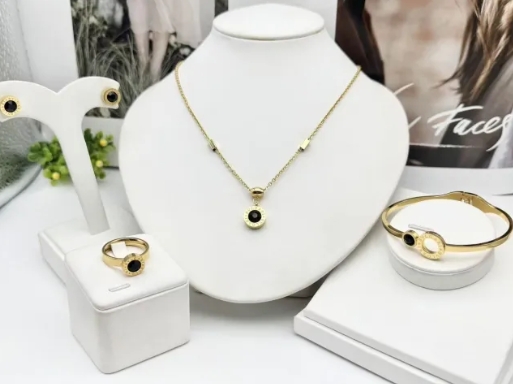 Stainless steel jewelry Necklace Earrings Bangle Ring Wholesale for women