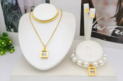 Stainless steel jewelry Necklace Earrings Bangle Ring Wholesale for women