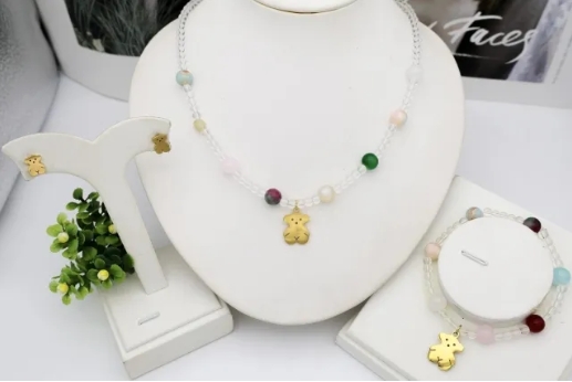 Stainless steel jewelry Necklace Earrings Bangle Ring Wholesale for women