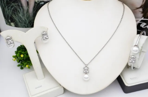 Stainless steel jewelry Necklace Earrings Bangle Ring Wholesale for women