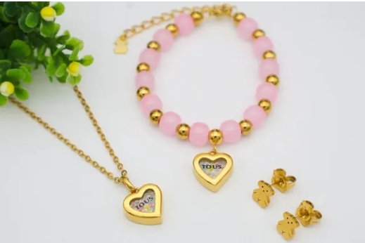 Stainless steel jewelry Necklace Earrings Bangle Ring Wholesale for women
