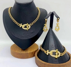 Stainless steel jewelry Necklace Earrings Ring Wholesale for women