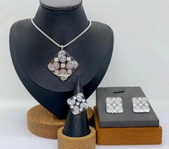 Stainless steel jewelry Necklace Earrings Ring Wholesale for women