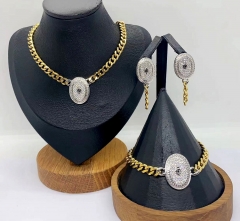Stainless steel jewelry Necklace Earrings Ring Wholesale for women
